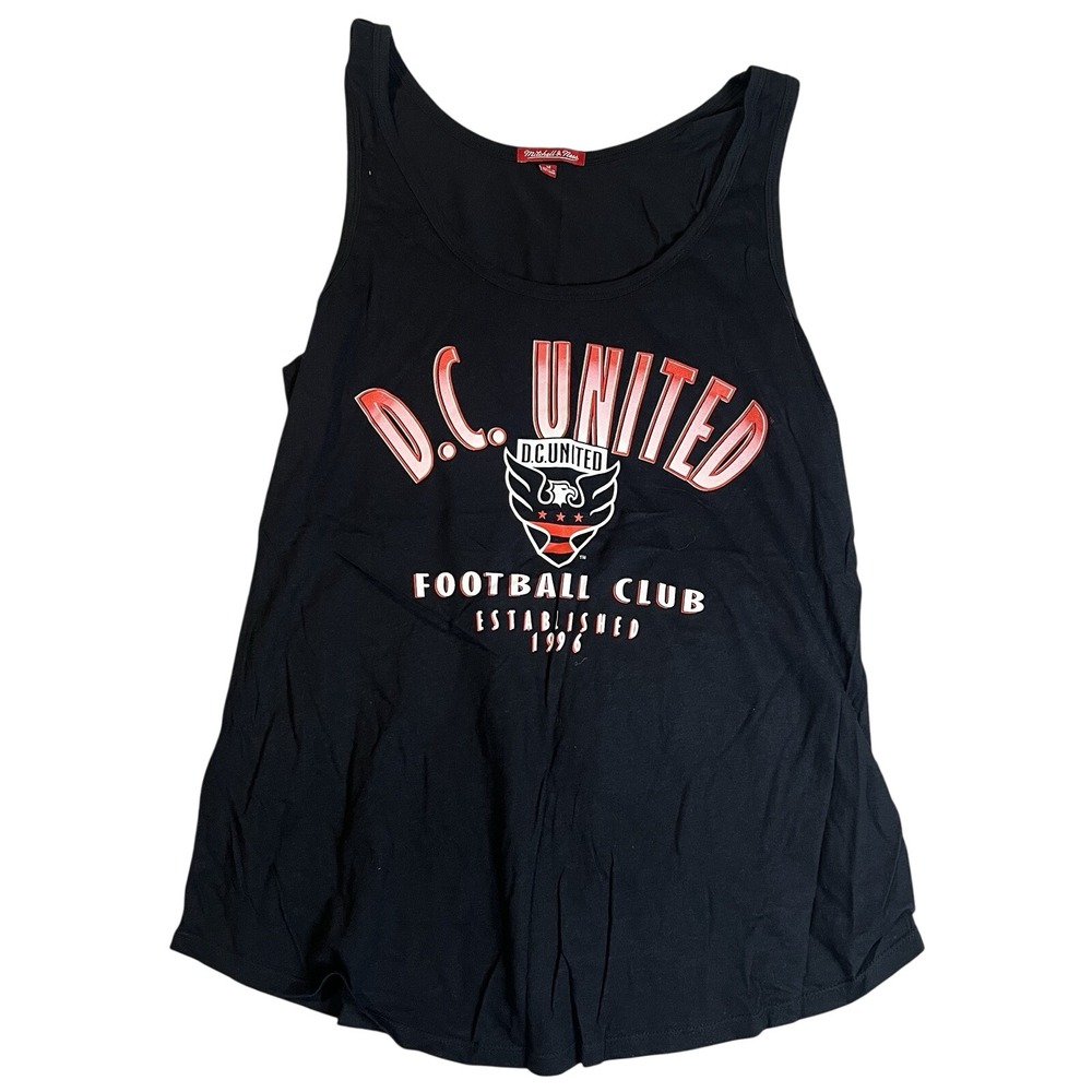 Mitchell & Ness DC United MLS Soccer Tank Top Mens Medium Black Football Club